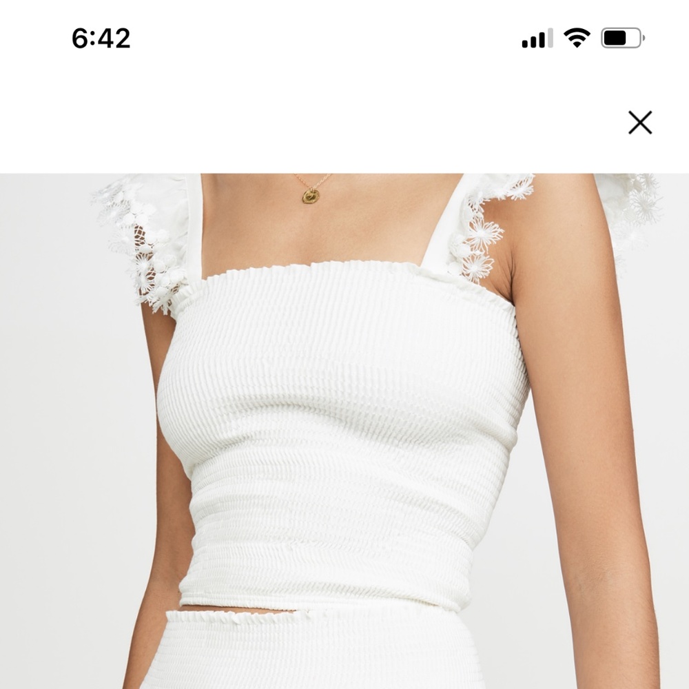 SHOPBOP PEIXOTO RUFFLE CROP TOP